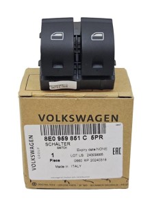 Interrupteur de fenêtre Audi A4 B6 B7 8E0959851C - NEUF D'ORIGINE OE