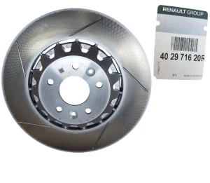 Disque de frein avant gauche rainuré Renault Megane IV 402971620R - NEUF D'ORIGINE OE